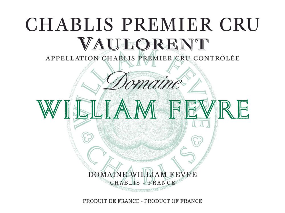 Domaine William Fevre - Chablis Vaulorent Domaine 1er Cru 2023