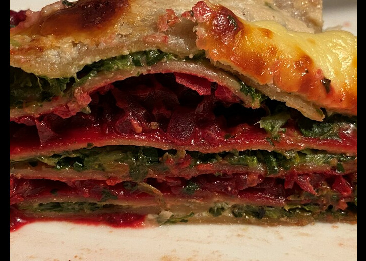 REZEPT: Rote Bete - Spinat Lasagne