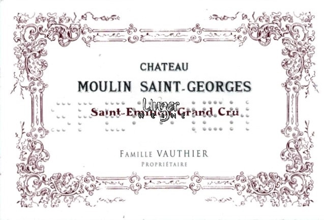 2020 Chateau Moulin Saint Georges Saint Emilion