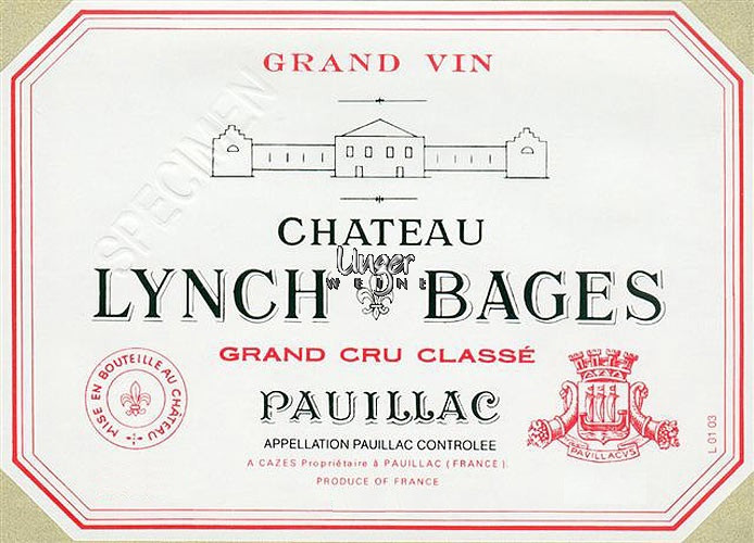 1982 Chateau Lynch Bages Pauillac
