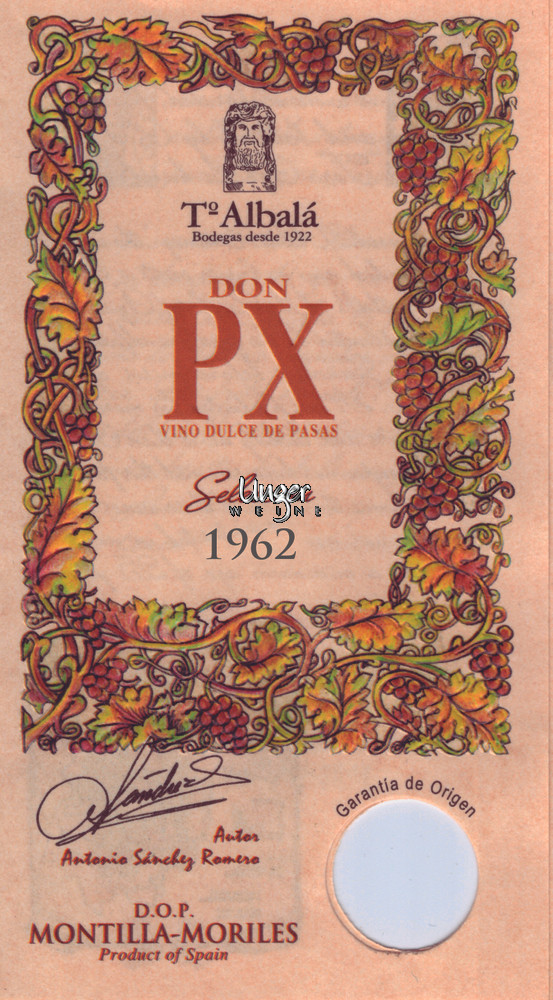 1962 Don Px Seleccion Toro Albala DO Montilla Moriles