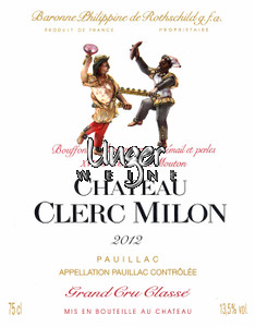 2012 Chateau Clerc Milon Rothschild Pauillac