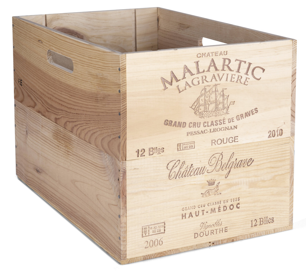 Unger Weine - 12er Holzkiste 2-fach mit Griffloch - 43,80 Euro