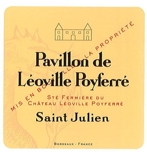 2015 Pavillon de Leoville Poyferre Chateau Leoville Poyferre Saint Julien
