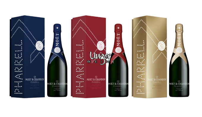 Champagner Brut Imperial Pharrell Williams 3er Set Moet et Chandon Champagne