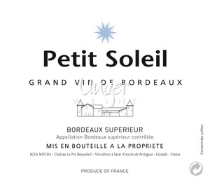2018 Petit Soleil Chateau Le Pin Beausoleil Bordeaux Superieur