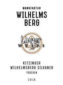 2018 Kitzinger Wilhelmsberg, Silvaner trocken Gut Wilhelmsberg Franken