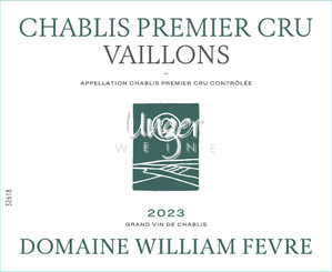 2023 Chablis Vaillons Domaine 1er Cru Domaine William Fevre Chablis