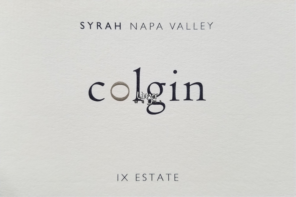 2014 IX Estate Syrah Colgin Napa Valley