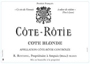 2000 Cote Rotie Cote Blonde Rostaing, Rene Rhone