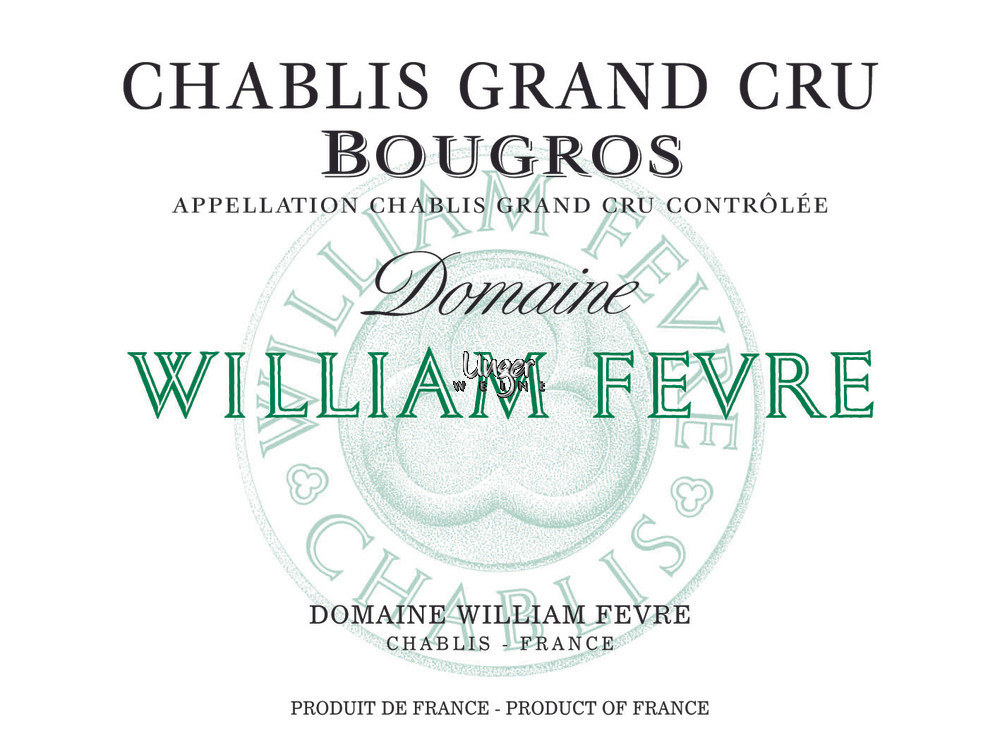 2020 Chablis Bougros Domaine Grand Cru Domaine William Fevre Chablis