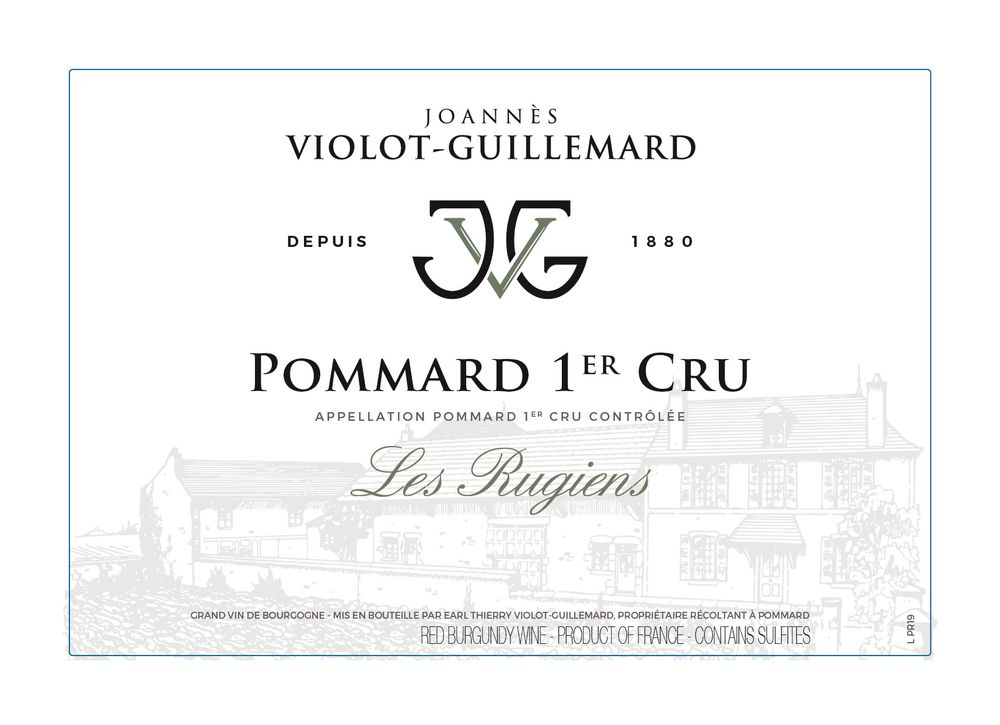 Joannes Violot-Guillemard - Pommard Les Rugiens 1er Cru 2021