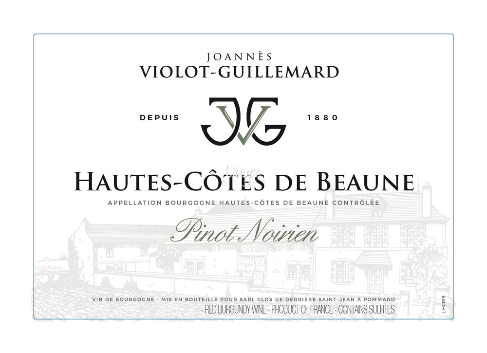 Joannes Violot-Guillemard - Hautes-Cotes de Beaune Pinot Noirien 2019