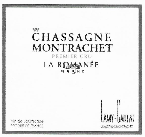 2019 Chassagne-Montrachet 1er Cru La Romanée F. Lamy - Caillat Burgund