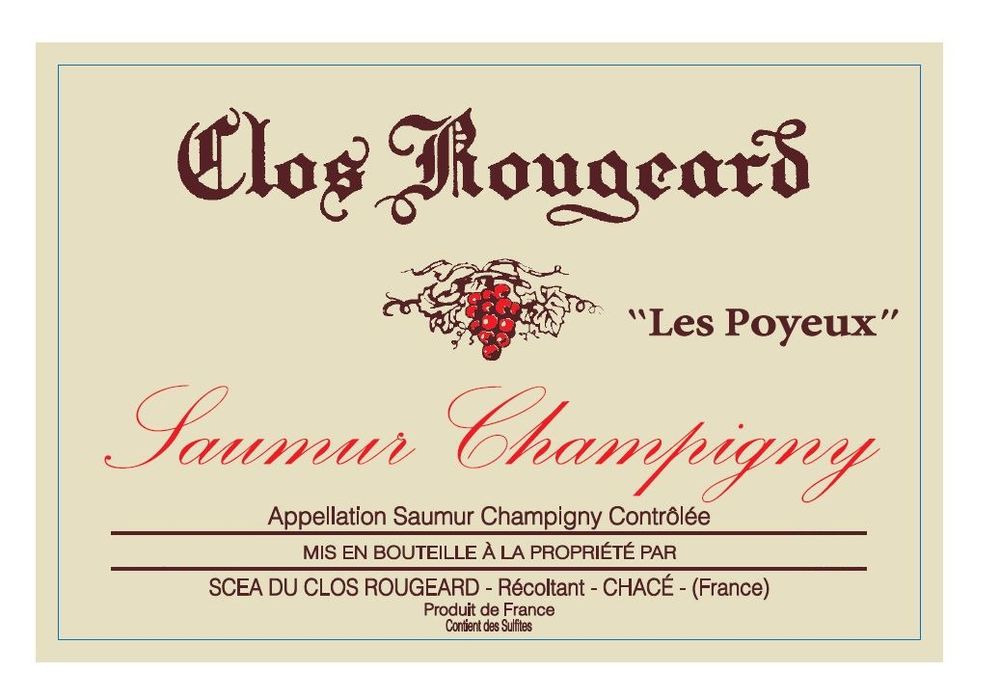 ⁨Clos Rougeard - Saumur Champigny Les Poyeux 2014⁩ ⁨0,75 L⁩