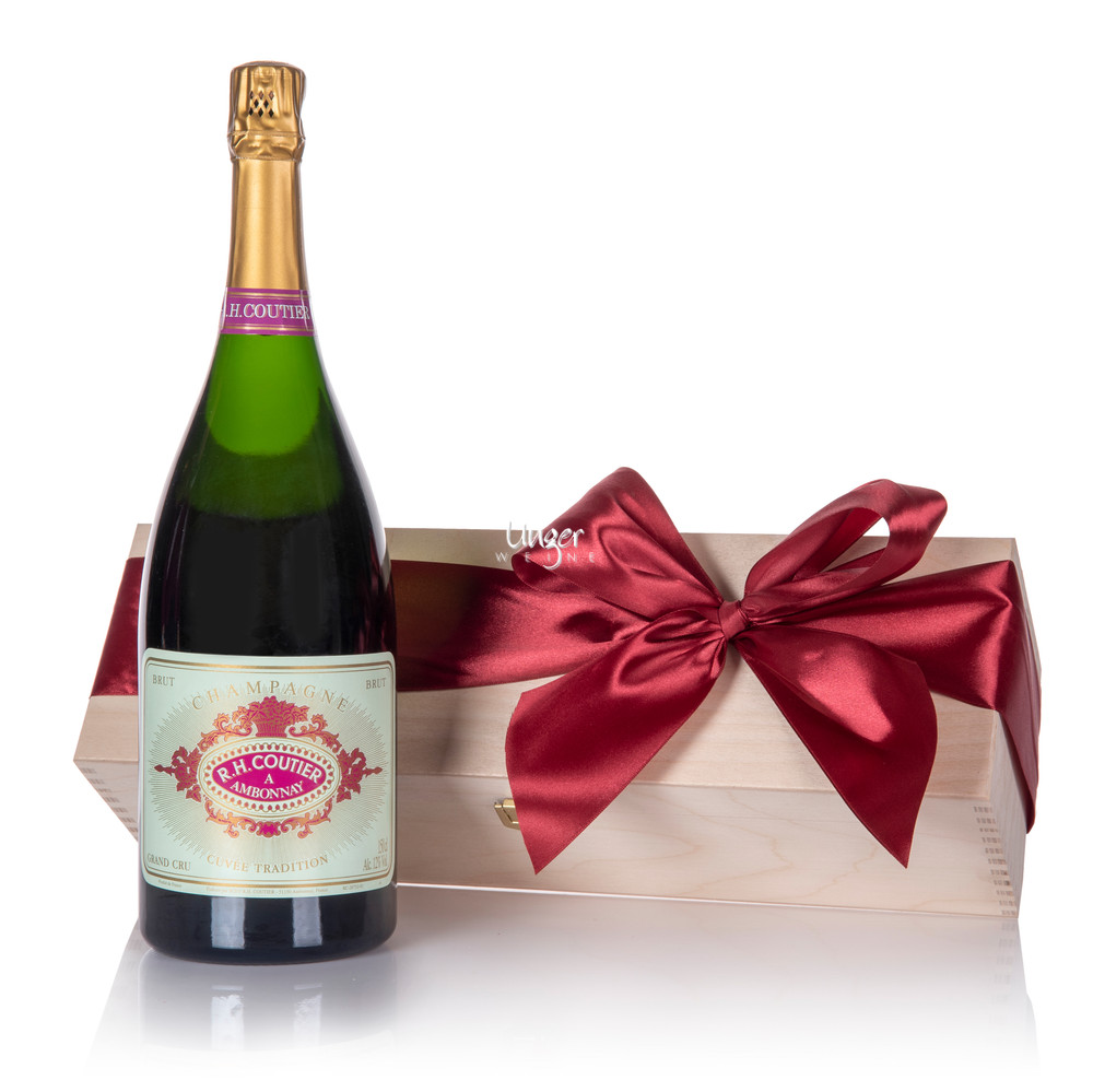Coutier - Champagne Brut Tradition Grand Cru Magnum in Geschenkholzkiste