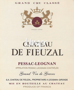 1989 Chateau de Fieuzal Rouge Chateau de Fieuzal Pessac Leognan