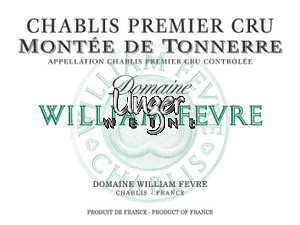 2020 Chablis Montee de Tonnerre Domaine 1er Cru Domaine William Fevre Chablis