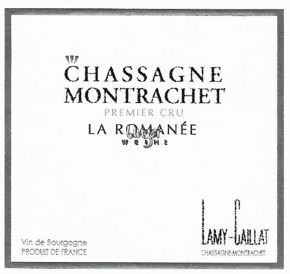 2018 Chassagne-Montrachet 1er Cru La Romanée F. Lamy - Caillat Burgund