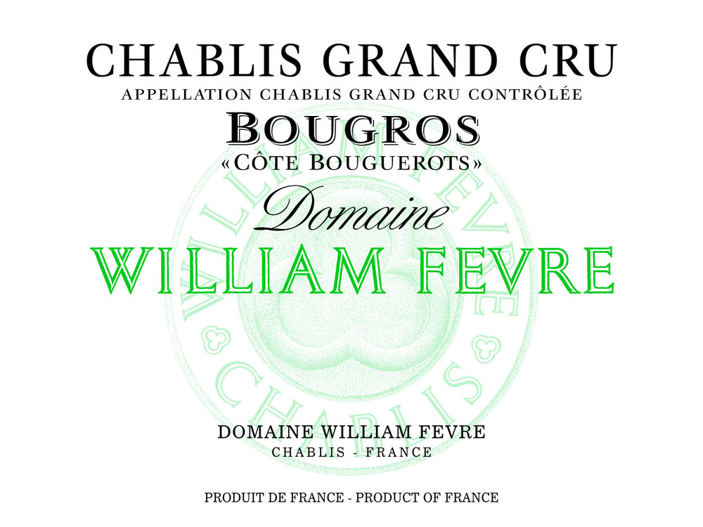 Domaine William Fevre - Chablis Bougros Cote de Bouguerots Domaine Grand Cru 2020