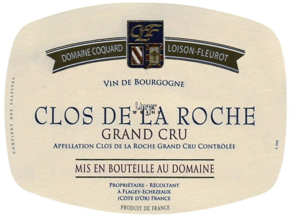 2017 Clos de la Roche Grand Cru Coquard Loison Fleurot Cote de Nuits