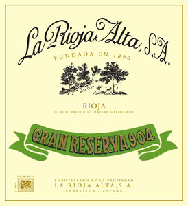 2009 Gran Reserva 904 La Rioja Alta Rioja