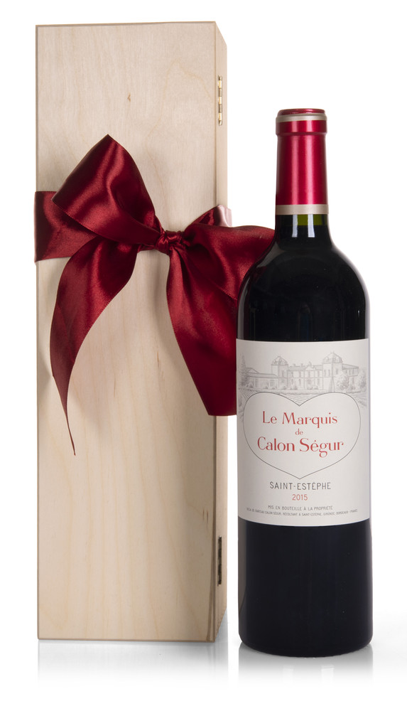 Chateau Calon Segur - Marquis de Calon in Geschenkholzkiste 2015