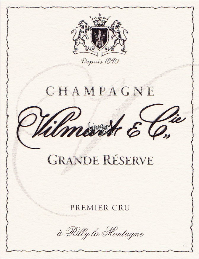Champagner Grande Reserve Brut 1er Cru Vilmart Champagne