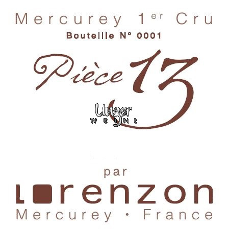 2020 Mercurey 1er Cru Piece 13 Domaine Lorenzon Mercurey