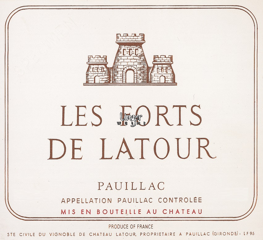 1990 Les Forts de Latour Chateau Latour Pauillac