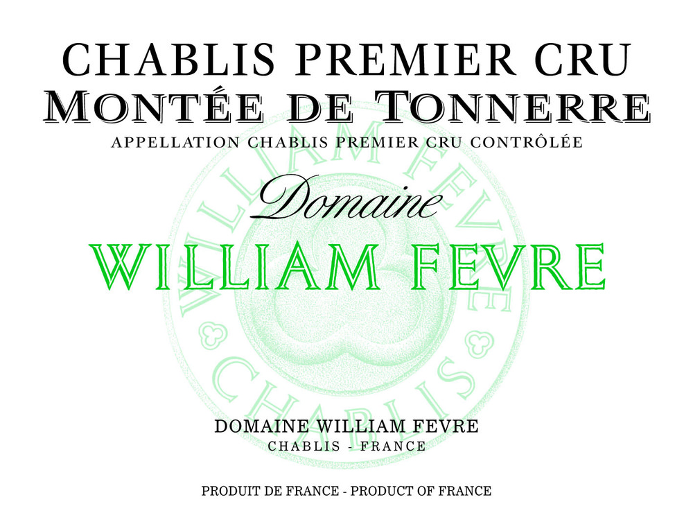 Domaine William Fevre - Chablis Montee de Tonnerre Domaine 1er Cru 2020 0,75 L