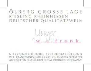 2018 Riesling Ölberg Grosse Lage Weingut W.E. Frank Rheinhessen