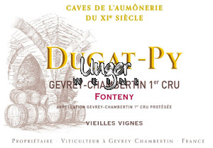 2019 Gevrey Chambertin Les Fonteny 1er Cru Vieilles Vignes Dugat Py Cote de Nuits