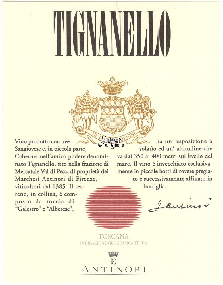 2005 Tignanello Antinori Toskana