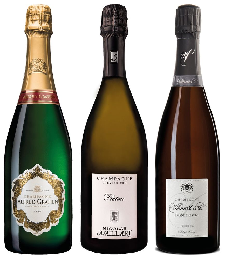 Vilmart, N. Maillart, A. Gratien - Sparklingfestival Genusspaket (3 Fl.)