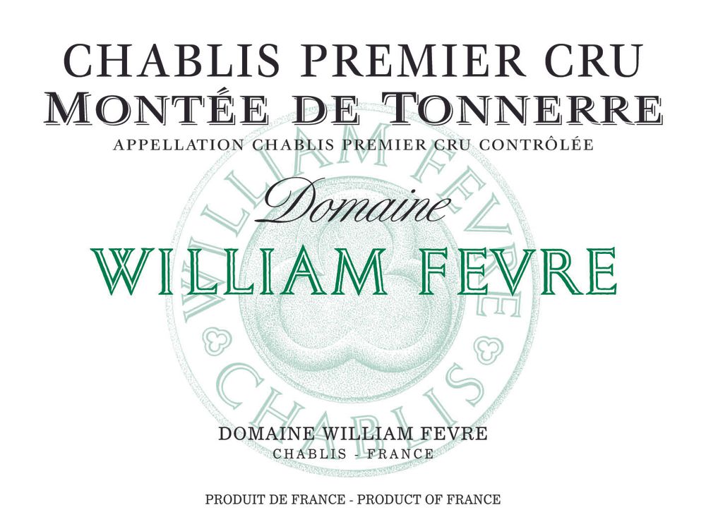 Domaine William Fevre - Chablis Montee de Tonnerre Domaine 1er Cru 2023