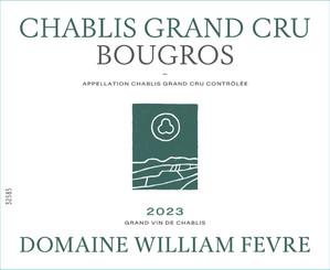 2023 Chablis Bougros Domaine Grand Cru Domaine William Fevre Chablis