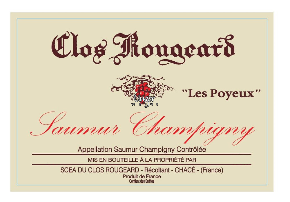 2014 Saumur Champigny Les Poyeux Clos Rougeard Loire