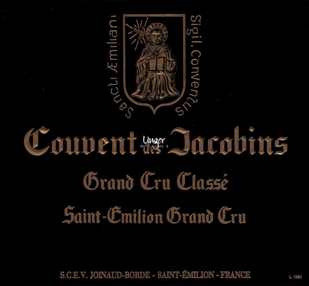 2020 Chateau Couvent des Jacobins Saint Emilion