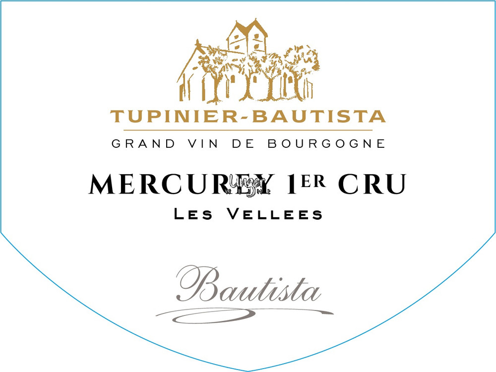 2019 Mercurey Les Vellees 1er Cru Blanc Domaine Tupinier-Bautista Cote Chalonnaise