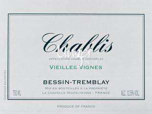 2022 Chablis Vieilles Vignes Domaine Bessin Tremblay Chablis