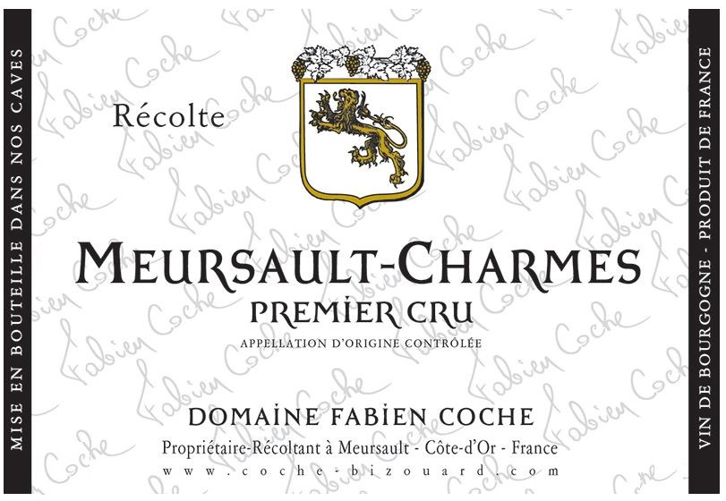 Domaine Fabien Coche - Meursault Charmes 1er Cru 2022 0,75 L