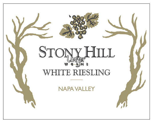 2013 White Riesling Stony Hill Napa Valley