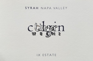 2014 IX Estate Syrah Colgin Napa Valley