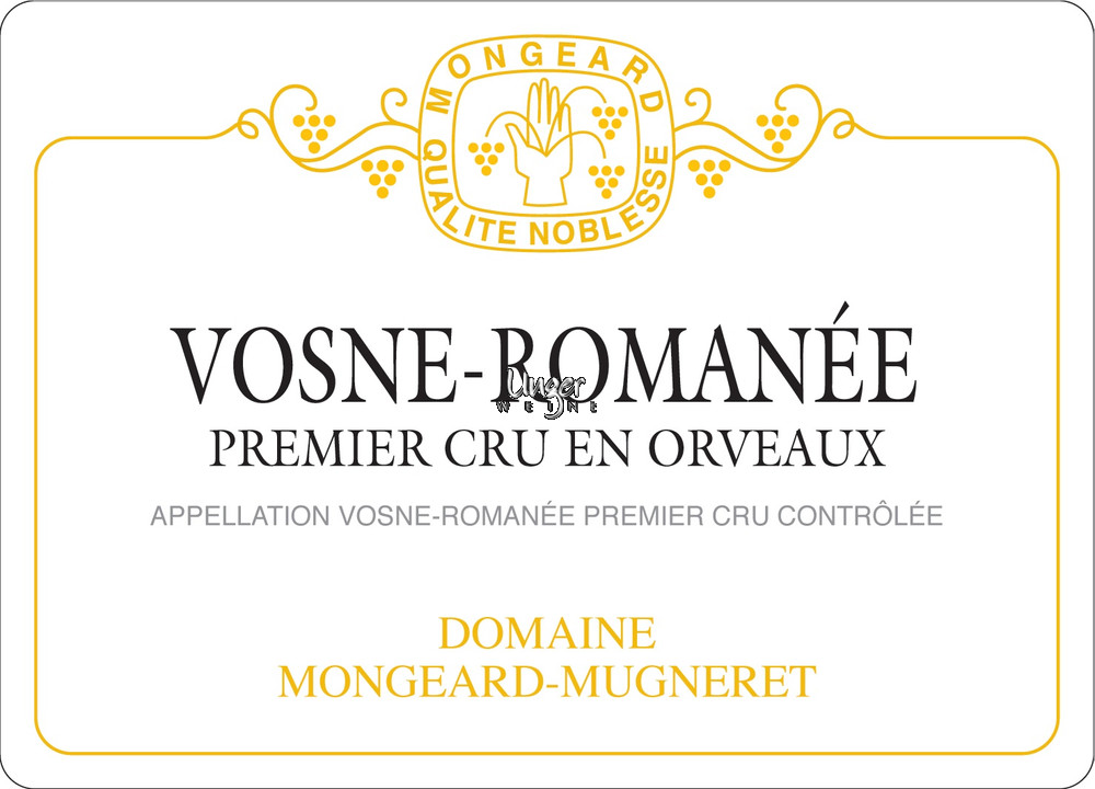 2019 Vosne Romanee En Orveaux 1er Cru Mongeard Mugneret Cote de Nuits