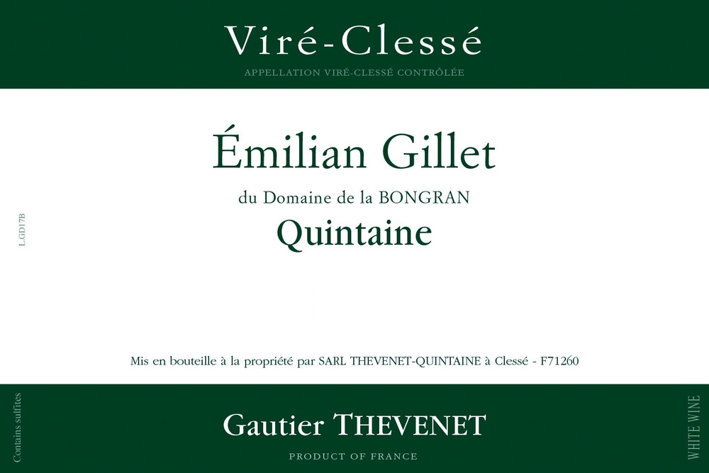 Domaine de la Bongran - Vire Clesse 2018