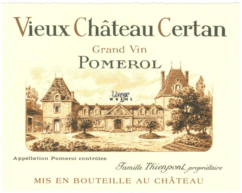 2016 Vieux Chateau Certan Pomerol