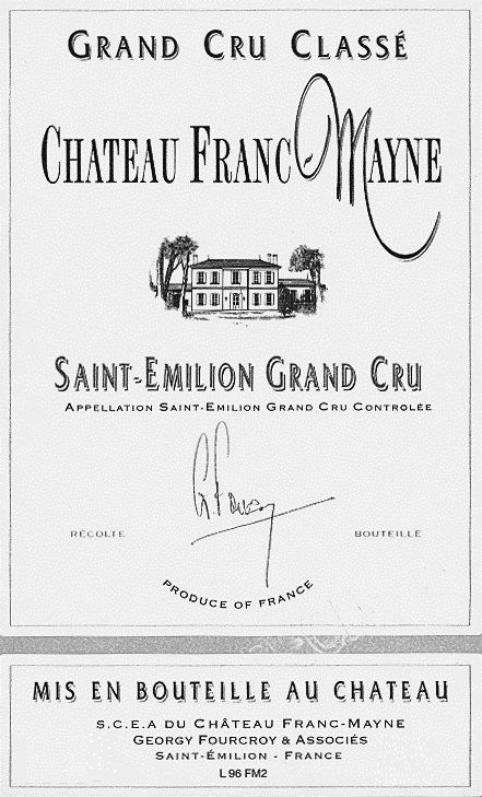 Chateau Franc Mayne 2003