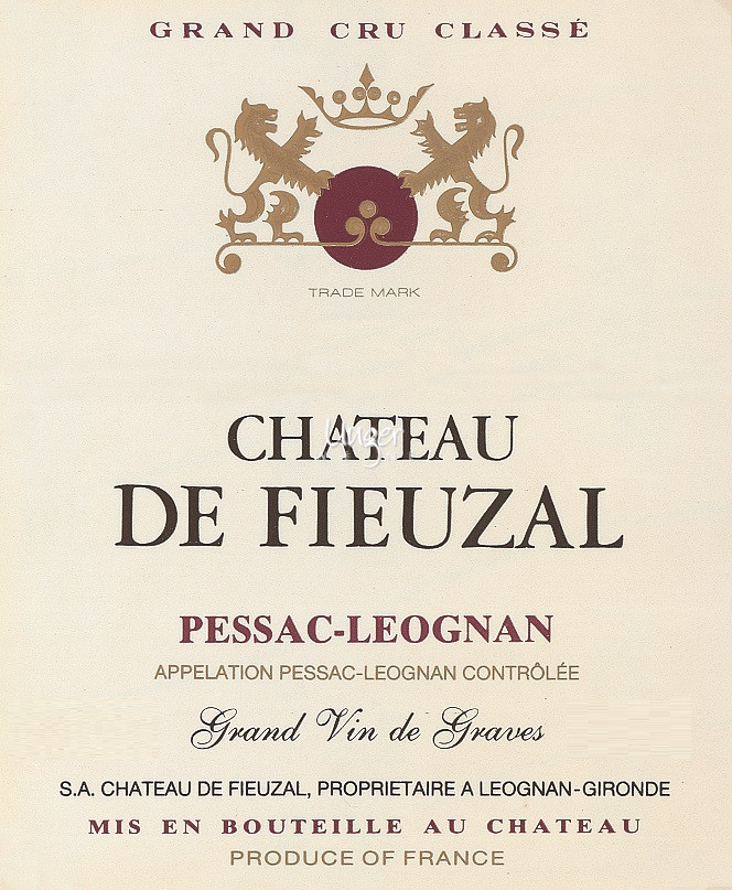 Chateau de Fieuzal - Chateau de Fieuzal Rouge 1989