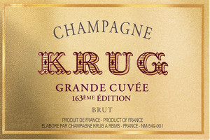 Krug - Champagner Grande Cuvee 163eme Edition, brut